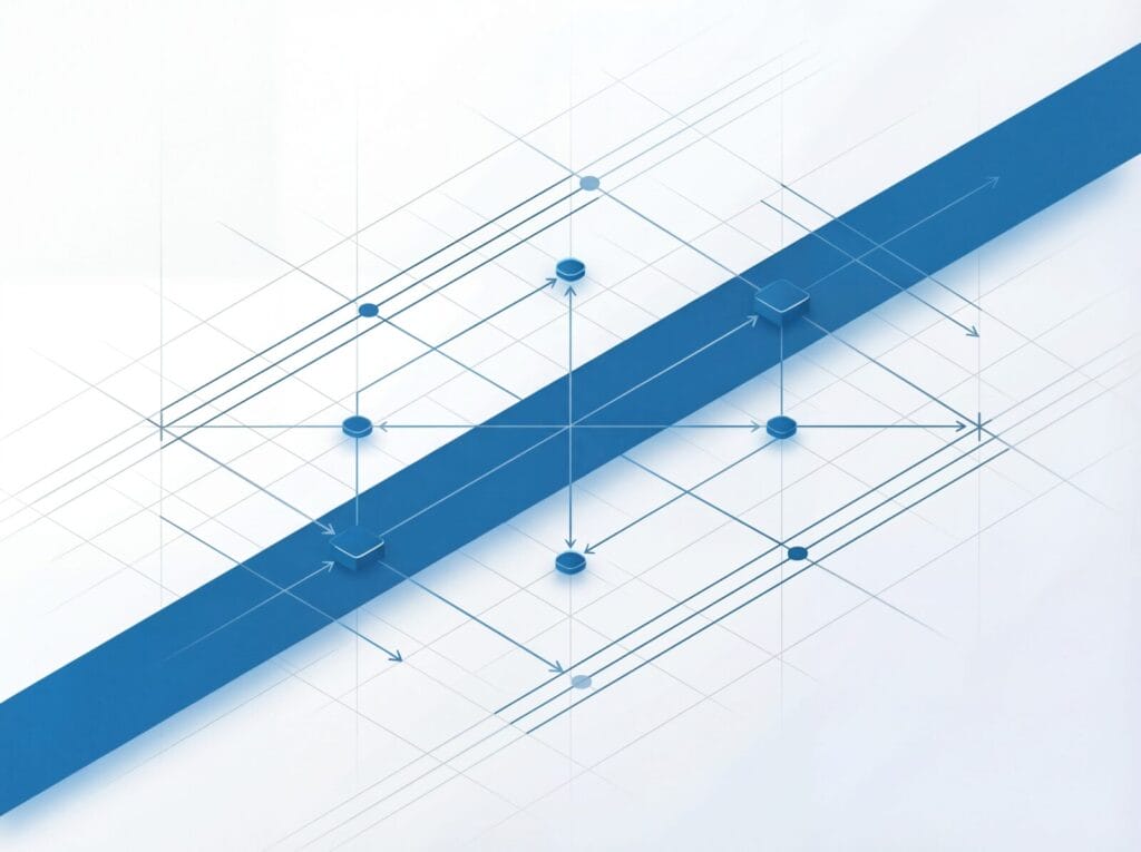 Abstraktes geometrisches Netzwerkdesign